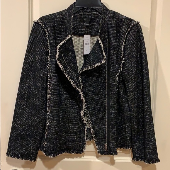 Ann Taylor Tweed Moto Jacket - Picture 1 of 4